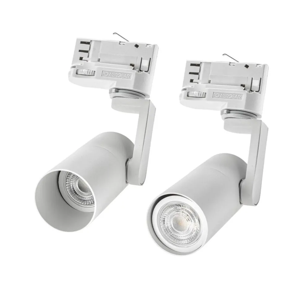 LED Schienenstrahler weiß - 3-Phase universal - GU10 Fassung
