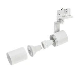 LED Schienenstrahler weiß - 3-Phase universal - GU10 Fassung