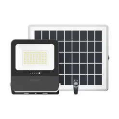 LED-Solarstrahler inkl. Sensor – 50 W, 1800 lm – Einstellbare Lichtfarbe – Schutzart IP65