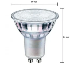 LED Spot dimmbar - GU10 Strahler 5W 400Lm - 2700K Warmweiß - Glasgehäuse