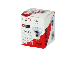 LED Spot GU10 - 5W entspricht 50W - 2700K Warmweiß - Glasgehäuse