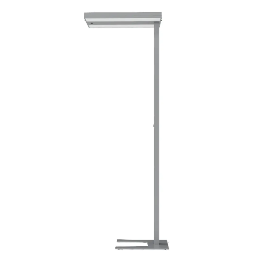 LED Stehlampe Comfort Head Schwarz 114W 20000lm - 840 Kaltweiß| Dali Dimmbar | UGR<16 Grau