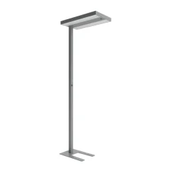 LED Stehlampe Comfort Head Schwarz 114W 20000lm - 840 Kaltweiß| Dali Dimmbar | UGR<16 Grau