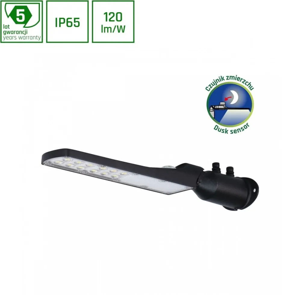 LED-Straßenbeleuchtung Streetos 30W 3600lm 120D - 840 Kaltweiß | IP65 - Asymmetrisch IK08