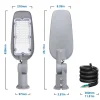 LED Straßenlaterne IP65 - 150W 13200Lm - 6500K Tageslichtweiß - 3 Jahre Garantie