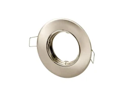 LED Strahler Einbaurahmen für GU10 / MR16 - 80mm - Edelstahl - rund - schwenkbar - Außenmaß 92 mm