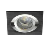 LED Strahler Einbaurahmen Schwarz - Sägegröße 80mm Außengröße 90x90mm