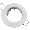 LED Strahler GU10 / MR16 - 65 mm Einbaurahmen - weiß rund - nicht schwenkbar - Einbaugröße77mm