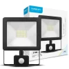 LED Strahler mit Bewegungssensor - 30W entspricht 270W - Lichtfarbe optional - 3 Jahre Garantie