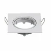 LED Strahler 72mm Einbaurahmen - weiß - Quadrat 80x80mm - schwenkbar