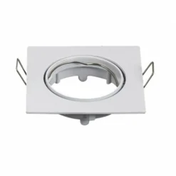 LED Strahler 72mm Einbaurahmen - weiß - Quadrat 80x80mm - schwenkbar