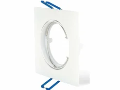 LED Strahler 72mm Einbaurahmen - weiß - Quadrat 80x80mm - schwenkbar
