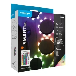 LED-Streifen – 10 m, 24 W – RGB – Komplettset – inkl. Fernbedienung