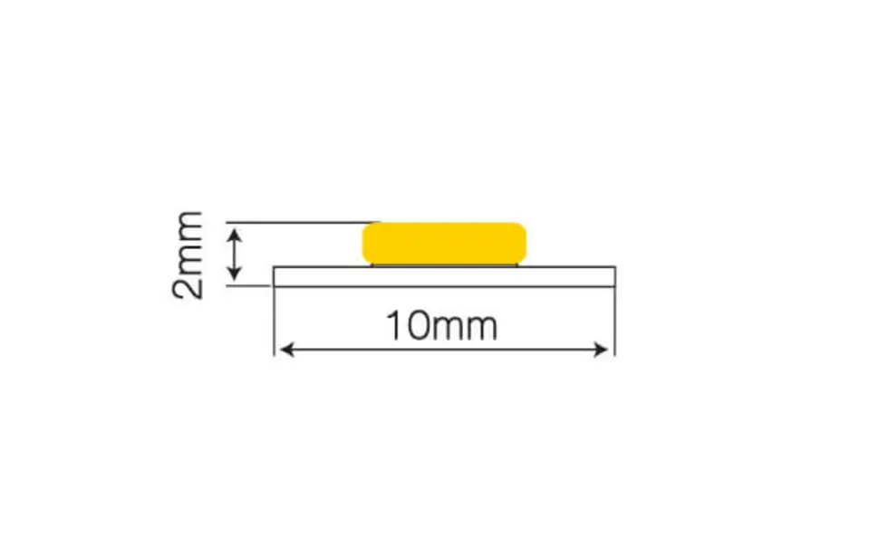 LED-Streifen Prime 5 Meter 24V - 320LEDs/m - COB - 8W/m - 927 Warmweiß | 8mm - IP66 - Höchste Farbwiedergabe