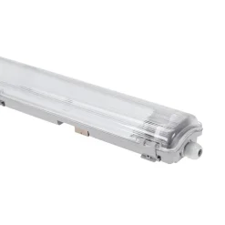 LED T8 / G13 - 60cm - IP65 Wasserdichte Halterung - für Feuchtraum - Wannenleuchte - IK10