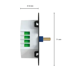 LED Universal Dreh Dimmer Einsatz 400W - Unterputz | Phasen an- und Phasen abschnitt - TRIAC RLC 0.3 - 500Watt