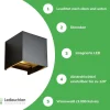 LED Wandlampe Up and Down - IP65 - 2x3W dimmbar - 3000K Warmweiß - einstellbarer Abstrahlwinkel