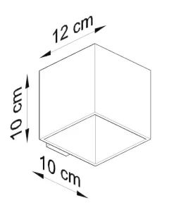 LED Wandleuchte Beton QUAD - 1 x G9 Fassung - exkl. LED's