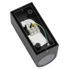 LED Wandleuchte halbrund Anthrazit - GU10 Fassung - IP44 - geeignet für 2 GU10 Spots