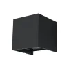 LED Wandleuchte LUCA Schwarz - IP54 - 6W - 3000K Warmweiß