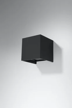 LED Wandleuchte LUCA Schwarz - IP54 - 6W - 3000K Warmweiß