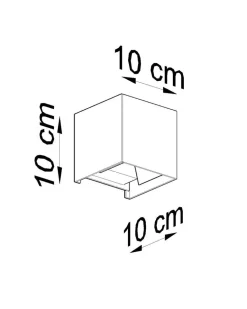 LED Wandleuchte LUCA Weiß - IP54 - 6W - 3000K Warmweiß