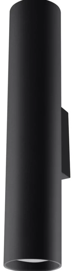 LED Wandleuchte Mattschwarz LOOPEZ - 1 x GU10 Fassung - exkl. LED's