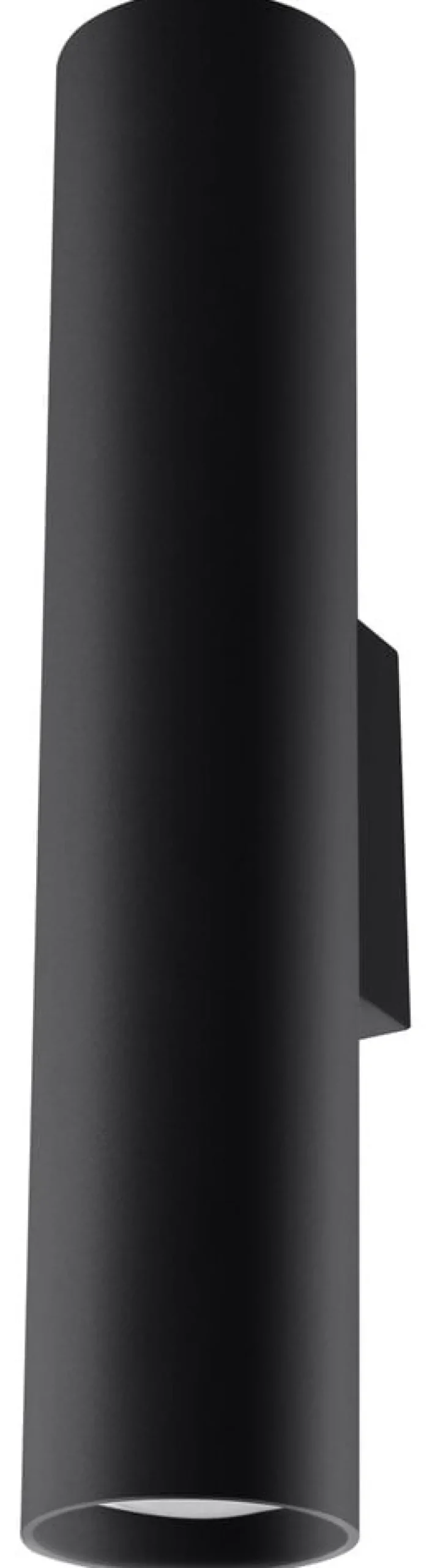 LED Wandleuchte Mattschwarz LOOPEZ - 1 x GU10 Fassung - exkl. LED's