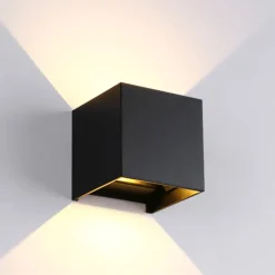 LED-Wandleuchte, nach oben und unten gerichtet – 6 W, dimmbar – 2700 K – 827 mm – Schutzart IP54 – 101 x 101 x 101 mm
