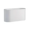 LED Wandleuchte oval - Mattweiß mit G9 Fassung - 80x80x160 mm