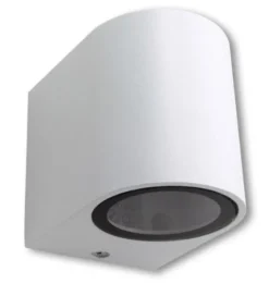 LED Wandleuchte rund Weiß - GU10 Fassung - IP44 - geeignet für 1 GU10 Spot