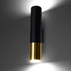 LED Wandleuchte Schwarz Gold PASTELO - 1 x GU10 Fassung - exkl. LED's