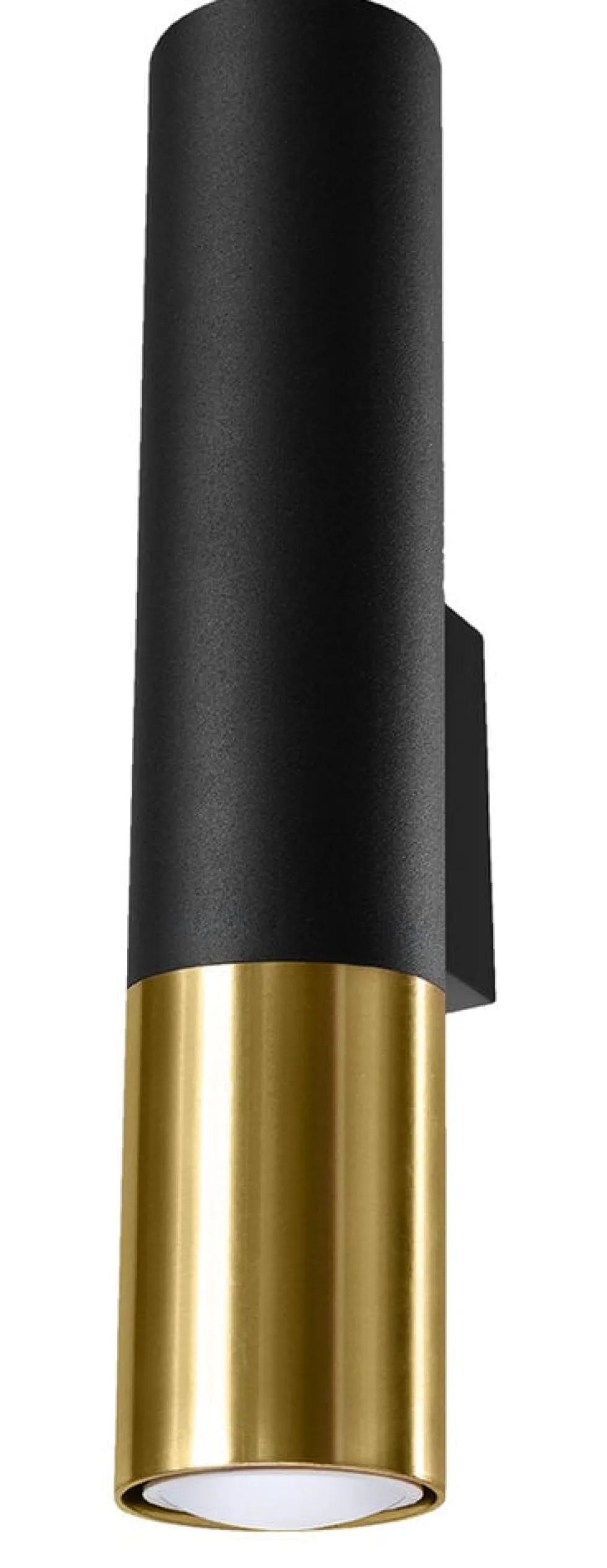 LED Wandleuchte Schwarz Gold PASTELO - 1 x GU10 Fassung - exkl. LED's