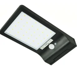LED Wandleuchte Solar mit Sensor schwarz - IP44 300Lm 6000K Tageslichtweiß