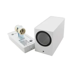 LED Wandleuchte Weiß - GU10 Fassung - IP44 - geeignet für 2 GU10 Spots