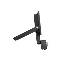 L LED-Scheinwerfer Schwarz 30W 2500lm 100D - 830 Warmweiß | IP44 - Bewegungs- und Lichtsensor - Symmetrisch
