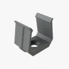 Montagebügel für Aluminium Leuchtband Profil 1000*16*12mm - hoch - Grau - 2er Set inkl. Schrauben