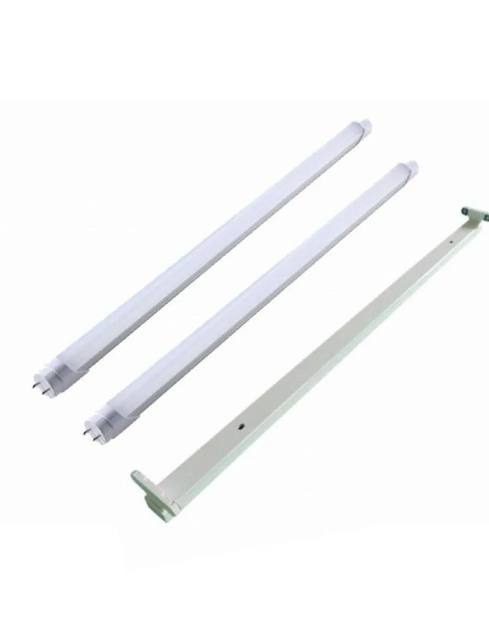 1.5m 44W LED Halterung IP20 + 2 LED Leuchtstoffröhren 4000k 840 Neutralweiß - standard 100Lm pro Watt - Komplettset