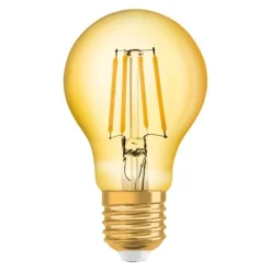 OSRAM Vintage 1906 LED-Glühbirne E27 Glühfaden Gold, 6,5 W 725 lm sehr warmweiß, dimmbar