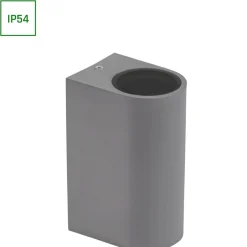 Parete Wandleuchte Aluminium Grau IP54 Up & Down | Geeignet für 2x GU10