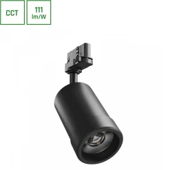 Pava Basic Schienenstrahler 20W - 3CCT Schwarz - 3000K/4000K/6000K