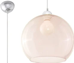 Pendelleuchte BALL Champagner - 1x E27 Fassung - max. 60W - exkl. LED's