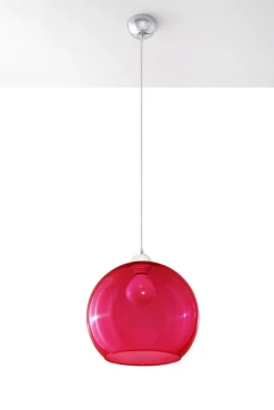 Pendelleuchte BALL Rot - 1x E27 Fassung - max. 60W - exkl. LED's