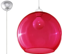 Pendelleuchte BALL Rot - 1x E27 Fassung - max. 60W - exkl. LED's