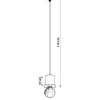Pendelleuchte BONO - 1x E27 Fassung - max. 60W - exkl. LED's