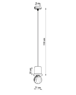 Pendelleuchte BONO - 1x E27 Fassung - max. 60W - exkl. LED's