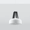 Pendelleuchte CASCO Weiß / Schwarz - 1x E27 Fassung - max. 60W - exkl. LED's
