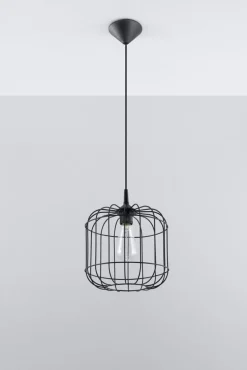 Pendelleuchte CELTA Schwarz - 1x E27 Fassung - max. 60W - exkl. LED's