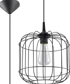 Pendelleuchte CELTA Schwarz - 1x E27 Fassung - max. 60W - exkl. LED's