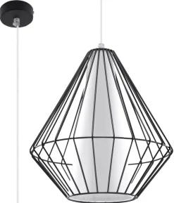 Pendelleuchte DEMI Schwarz - 1x E27 Fassung - max. 60W - exkl. LED's